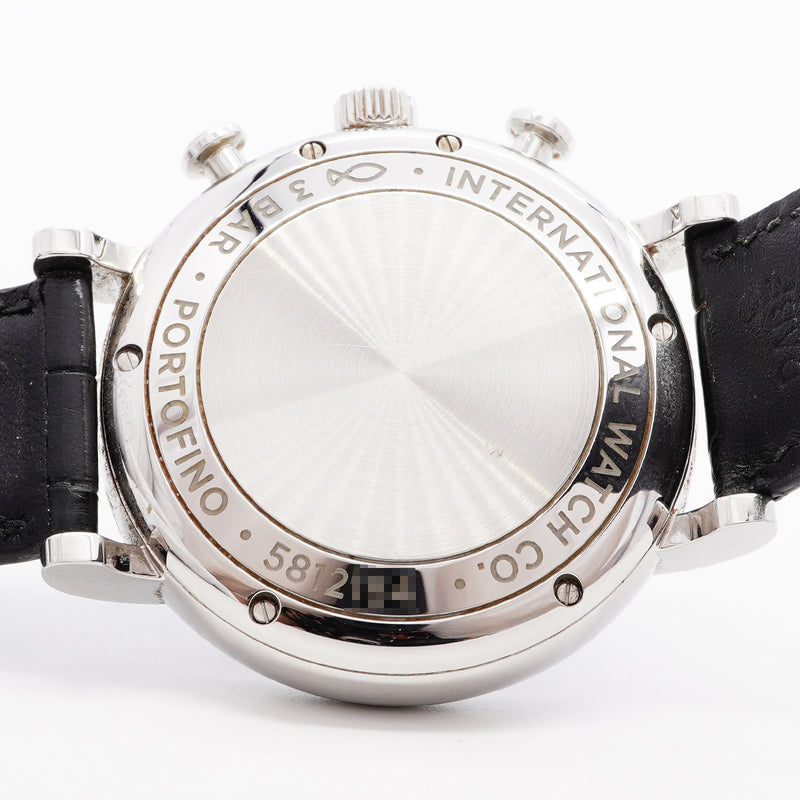 【6whe0369】IWC アイダブリューシー シャフハウゼン ポートフィノ クロノグラフ IW391029 黒文字盤【中古】腕時計 メンズ