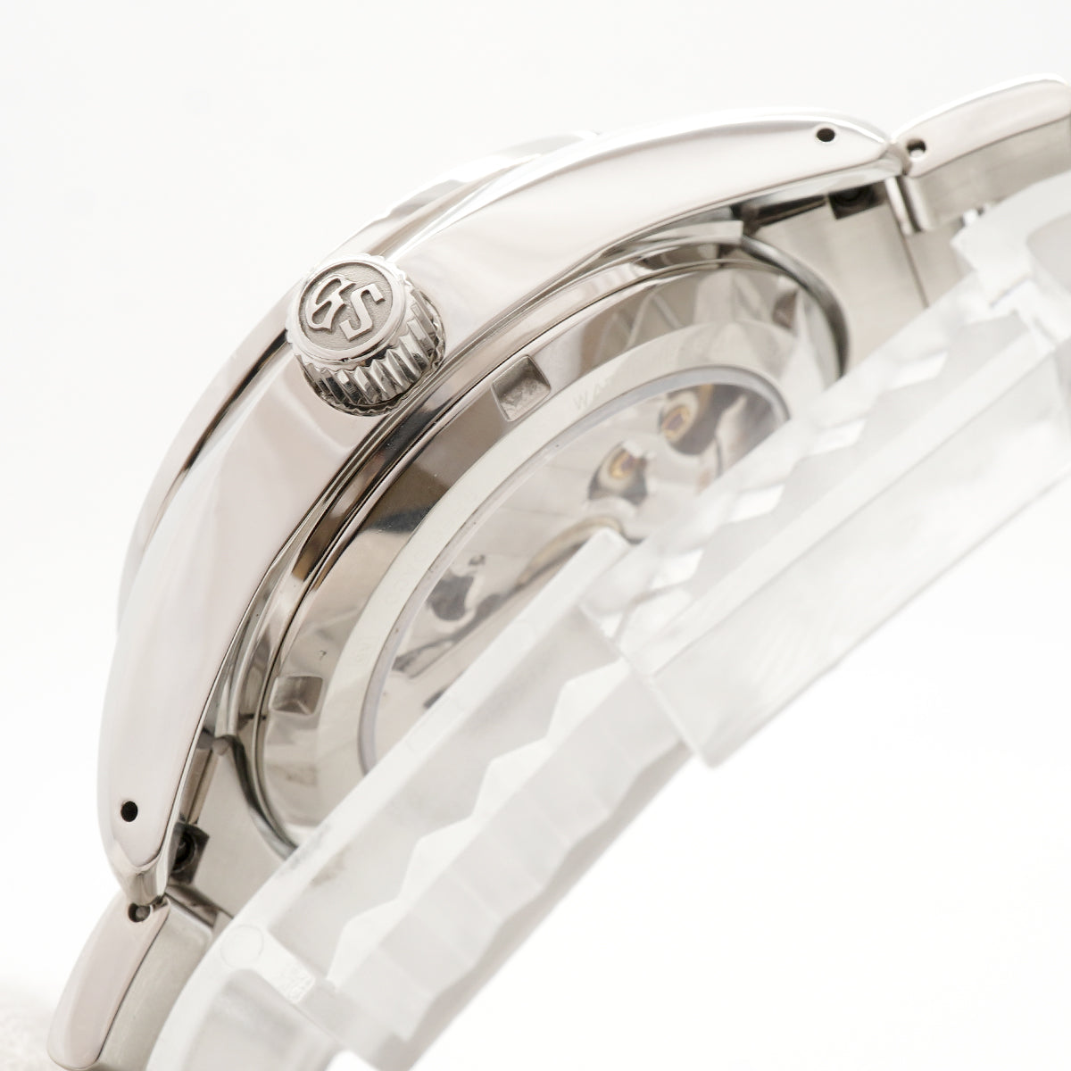 【6whe0394】セイコー グランドセイコー GMT スプリングドライブ SBGE005/9R66-0AC0 シルバー文字盤【中古】腕時計 メンズ