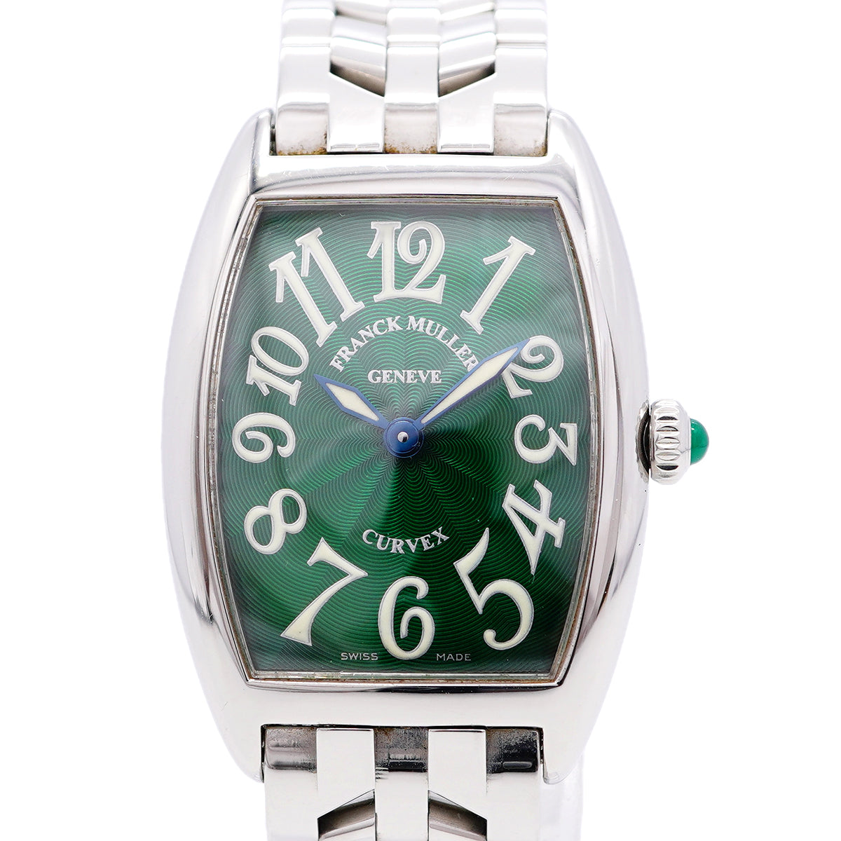 【6wia0033】フランク・ミュラー トノウ カーベックス 1752QZ グリーン文字盤【中古】腕時計 レディース