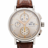【6wia0047】IWC アイダブリューシー シャフハウゼン ポートフィノ クロノグラフ デイデイト IW378302 シルバー文字盤【中古】腕時計 メンズ