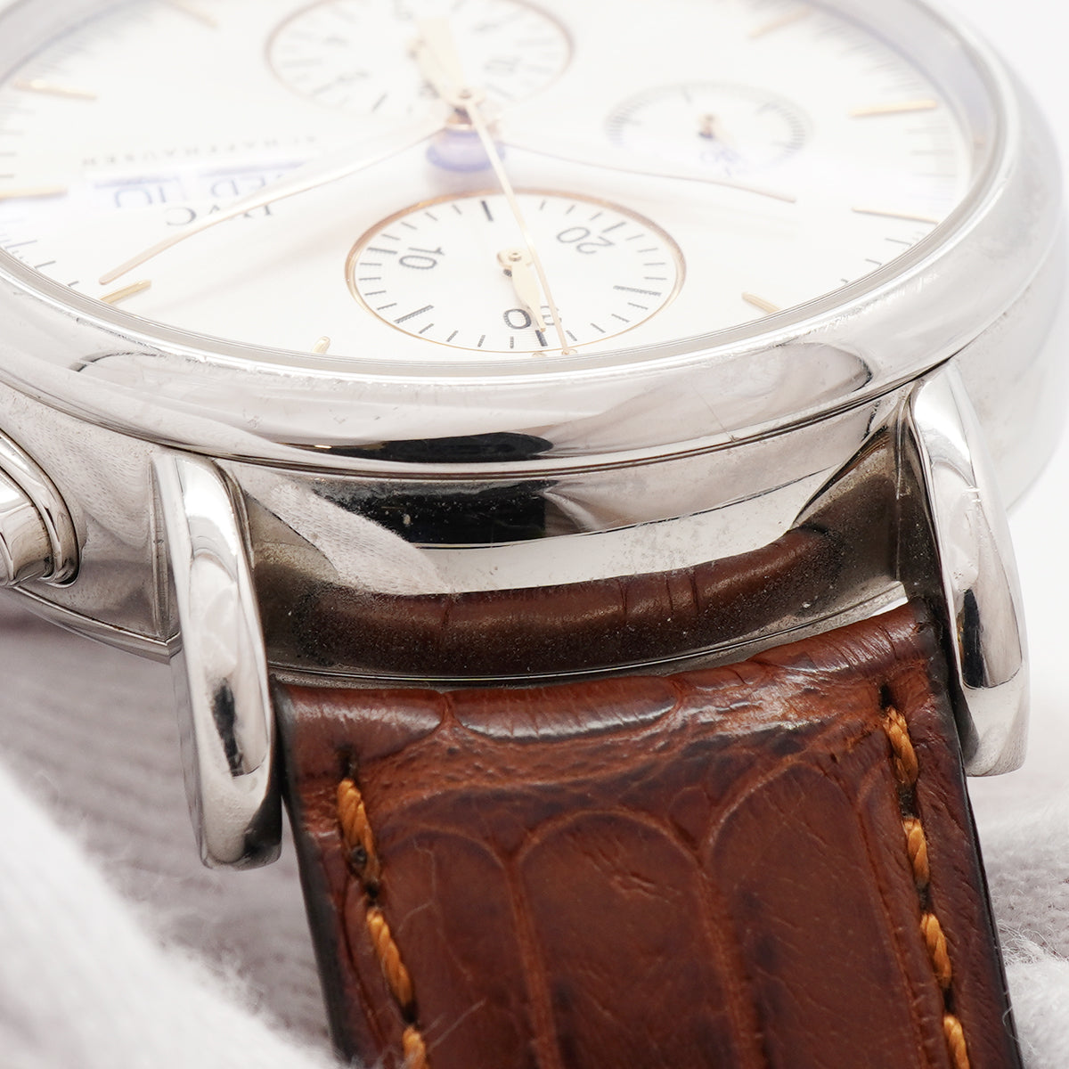 【6wia0047】IWC アイダブリューシー シャフハウゼン ポートフィノ クロノグラフ デイデイト IW378302 シルバー文字盤【中古】腕時計 メンズ