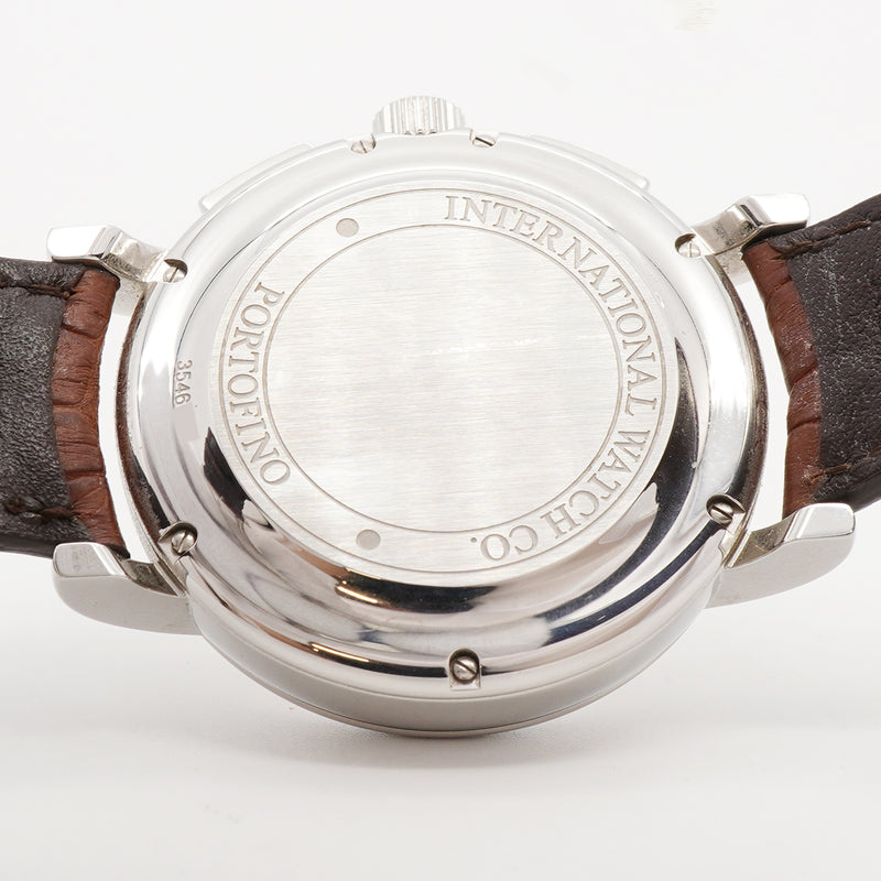 【6wia0047】IWC アイダブリューシー シャフハウゼン ポートフィノ クロノグラフ デイデイト IW378302 シルバー文字盤【中古】腕時計 メンズ