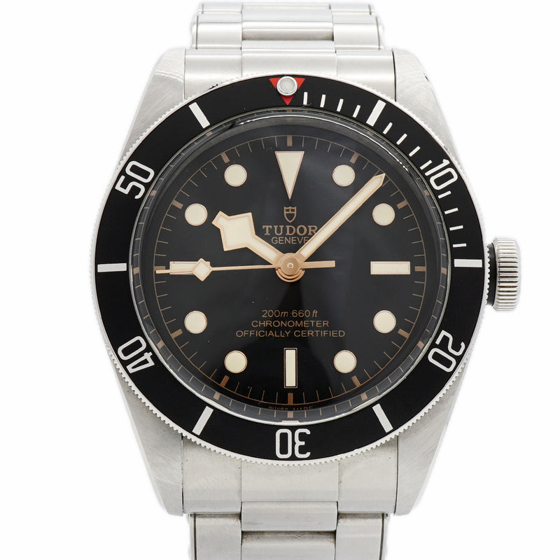 【6wia0055】チュードル ヘリテージ ブラックベイ 79230N 黒文字盤【中古】腕時計 メンズ
