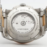 【6wia0066】カルティエ カリブル ドゥ カルティエ W7100036 シルバー文字盤【中古】腕時計 メンズ