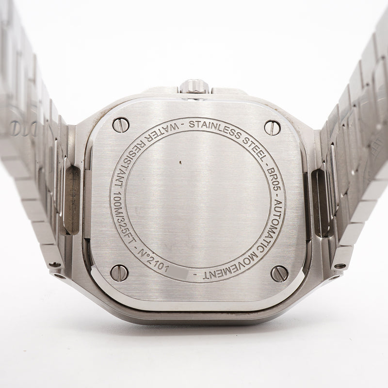 【6wib0099】ベル＆ロス BR-05 マザー オブパール スティール BR05A-S-MP-ST/SST 白文字盤【中古】腕時計 メンズ