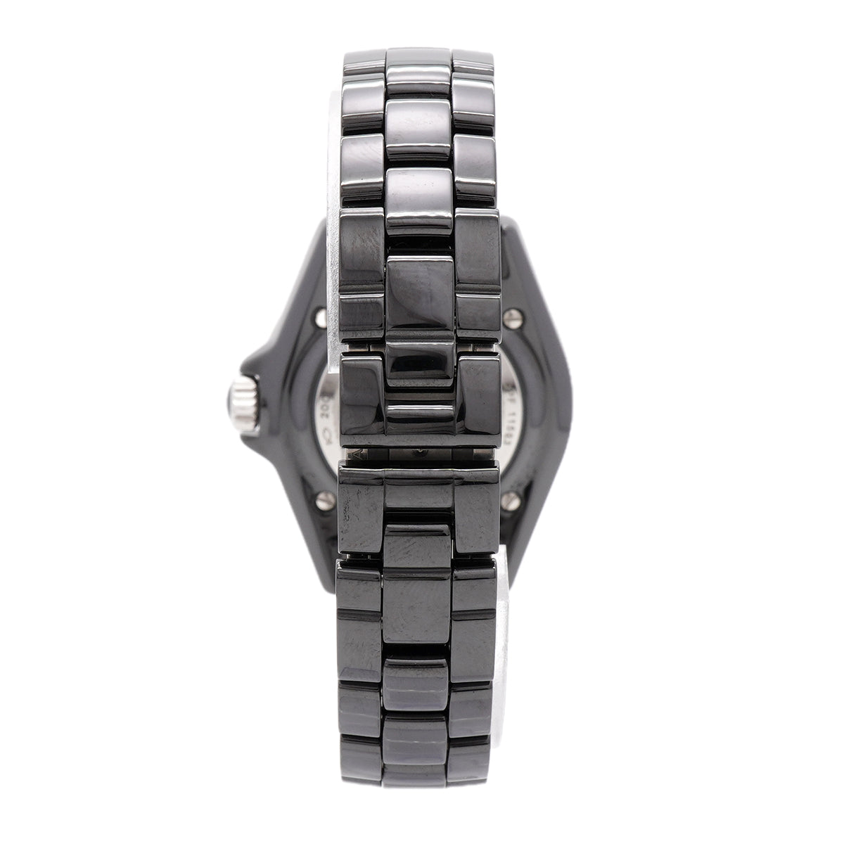 【6wib0100】シャネル J12 12Pダイヤ H5701 黒文字盤【中古】腕時計 レディース