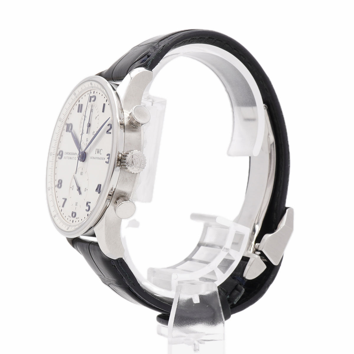 【6wib0101】IWC アイダブリューシー シャフハウゼン ポルトギーゼ クロノグラフ IW371446 シルバー文字盤【中古】腕時計 メンズ