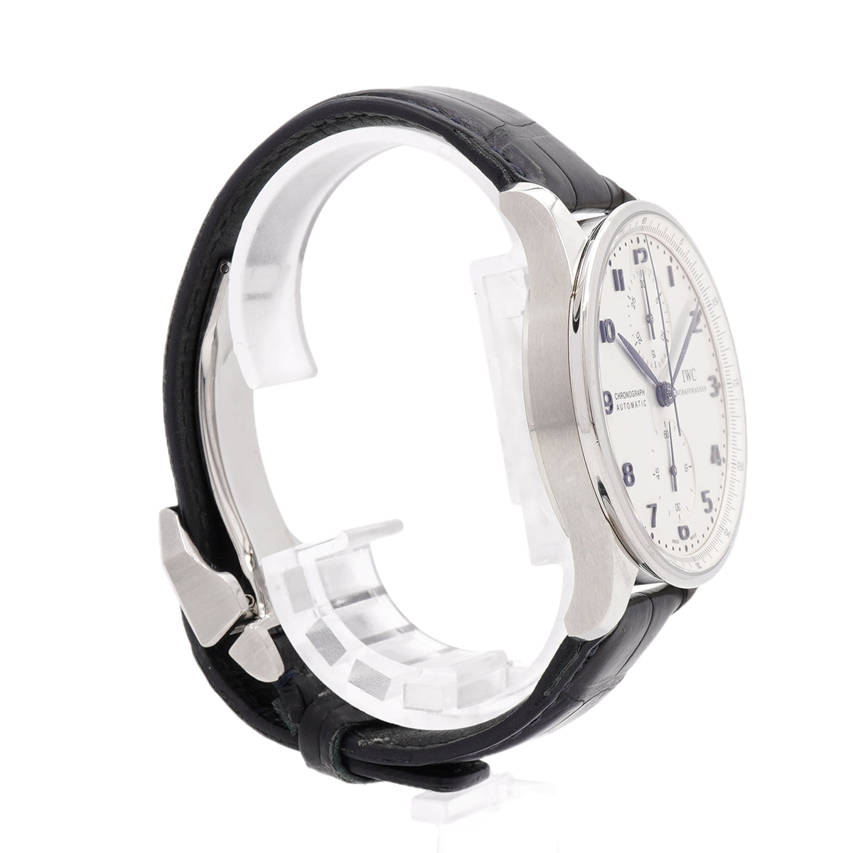 【6wib0101】IWC アイダブリューシー シャフハウゼン ポルトギーゼ クロノグラフ IW371446 シルバー文字盤【中古】腕時計 メンズ