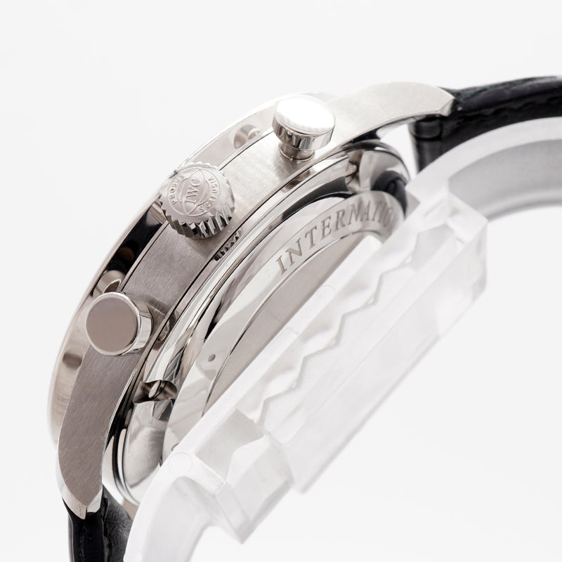 【6wib0101】IWC アイダブリューシー シャフハウゼン ポルトギーゼ クロノグラフ IW371446 シルバー文字盤【中古】腕時計 メンズ