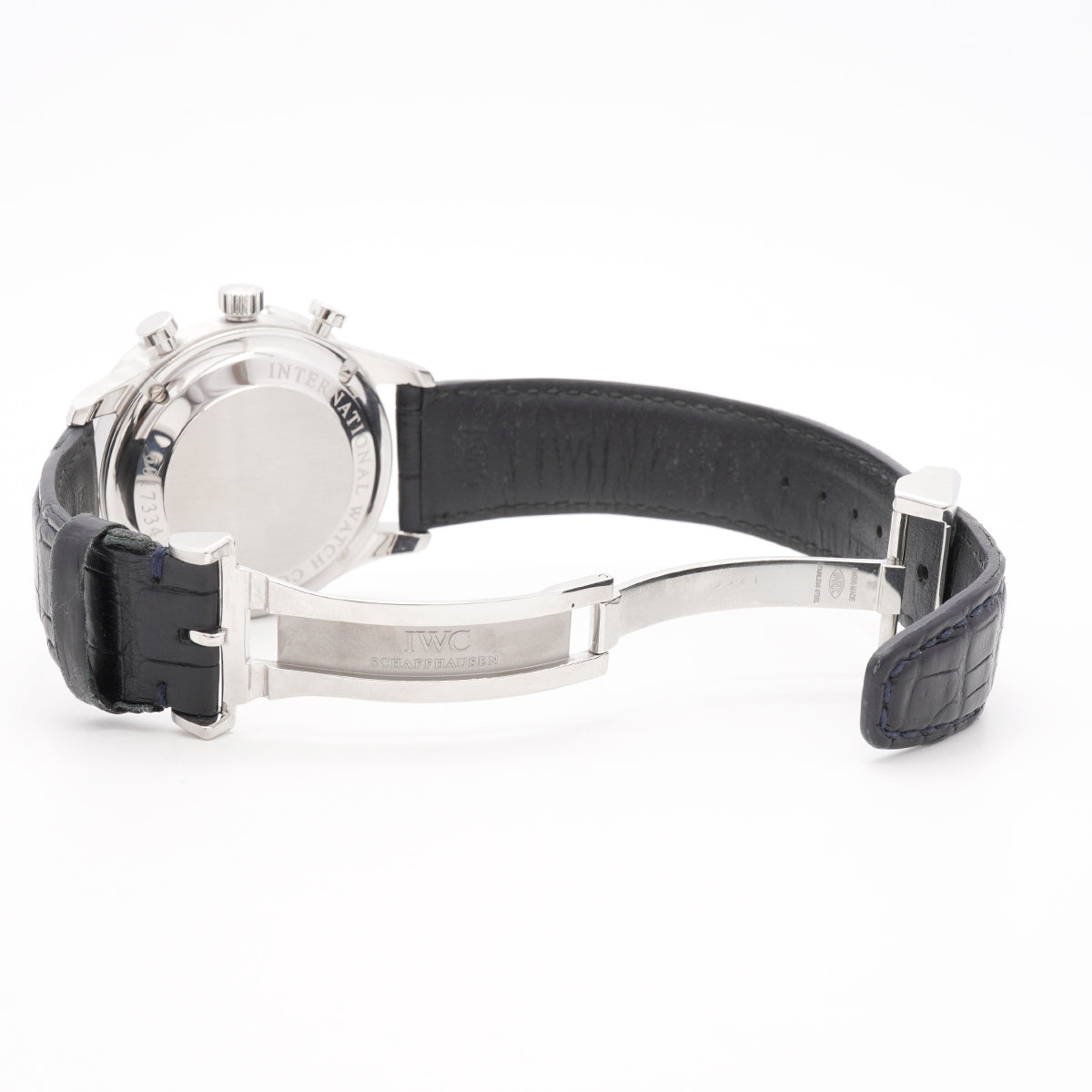 【6wib0101】IWC アイダブリューシー シャフハウゼン ポルトギーゼ クロノグラフ IW371446 シルバー文字盤【中古】腕時計 メンズ