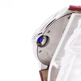 【6wib0107】カルティエ バロンブルー W6920085 シルバー文字盤【中古】腕時計 レディース