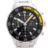 【6wib0114】IWC アイダブリューシー シャフハウゼン アクアタイマー クロノグラフ デイデイト IW376708 黒文字盤【中古】腕時計 メンズ