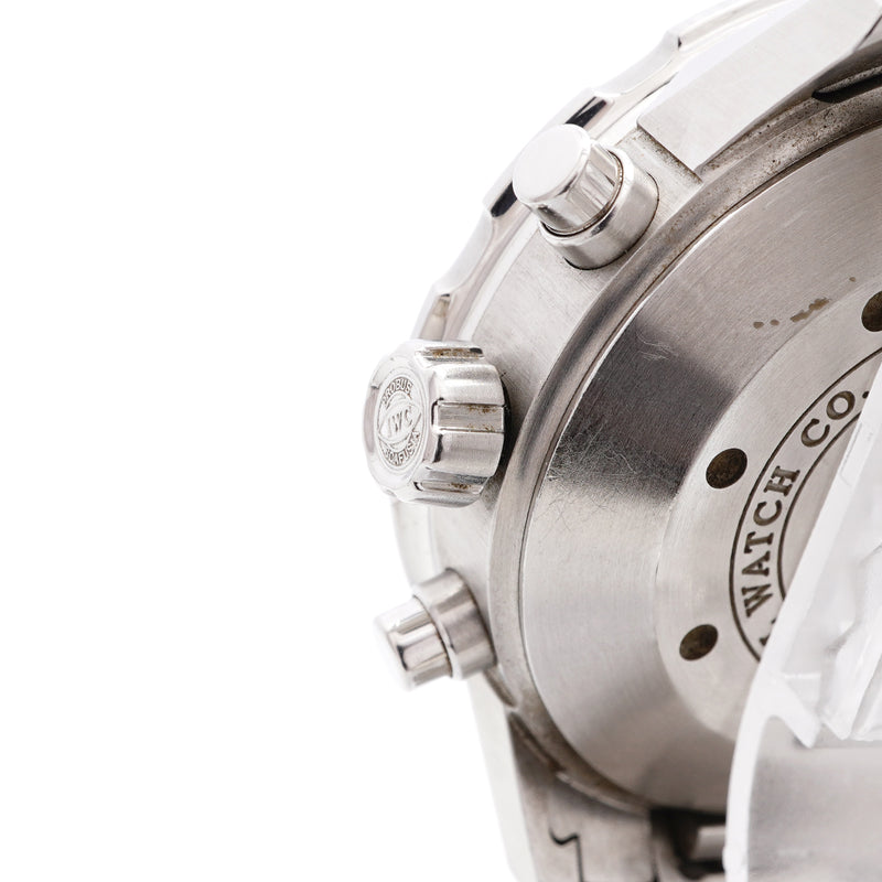 【6wib0114】IWC アイダブリューシー シャフハウゼン アクアタイマー クロノグラフ デイデイト IW376708 黒文字盤【中古】腕時計 メンズ