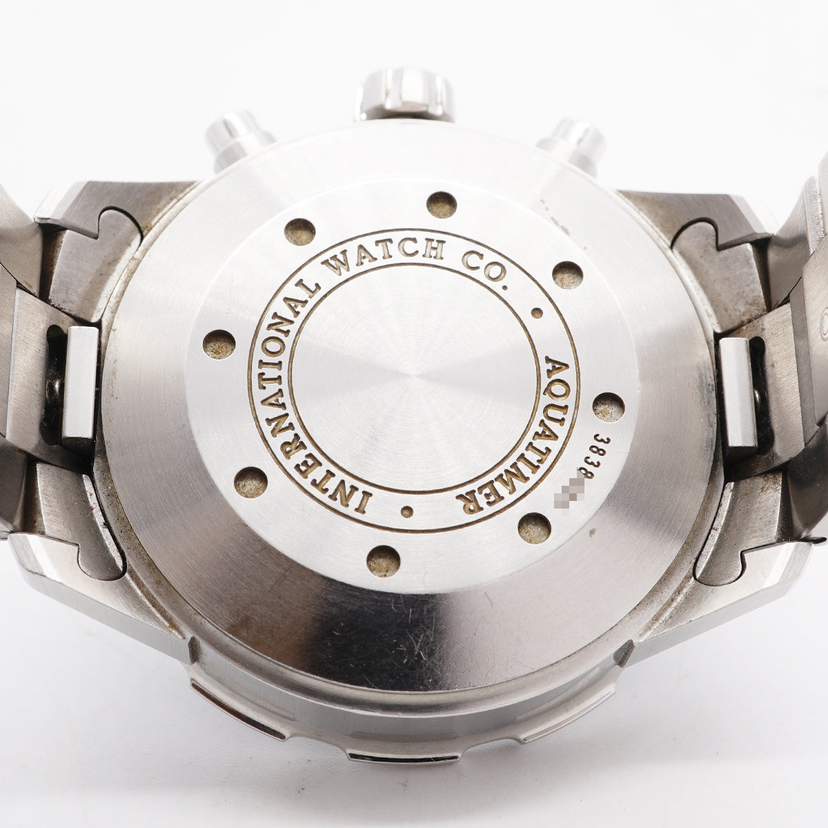【6wib0114】IWC アイダブリューシー シャフハウゼン アクアタイマー クロノグラフ デイデイト IW376708 黒文字盤【中古】腕時計 メンズ