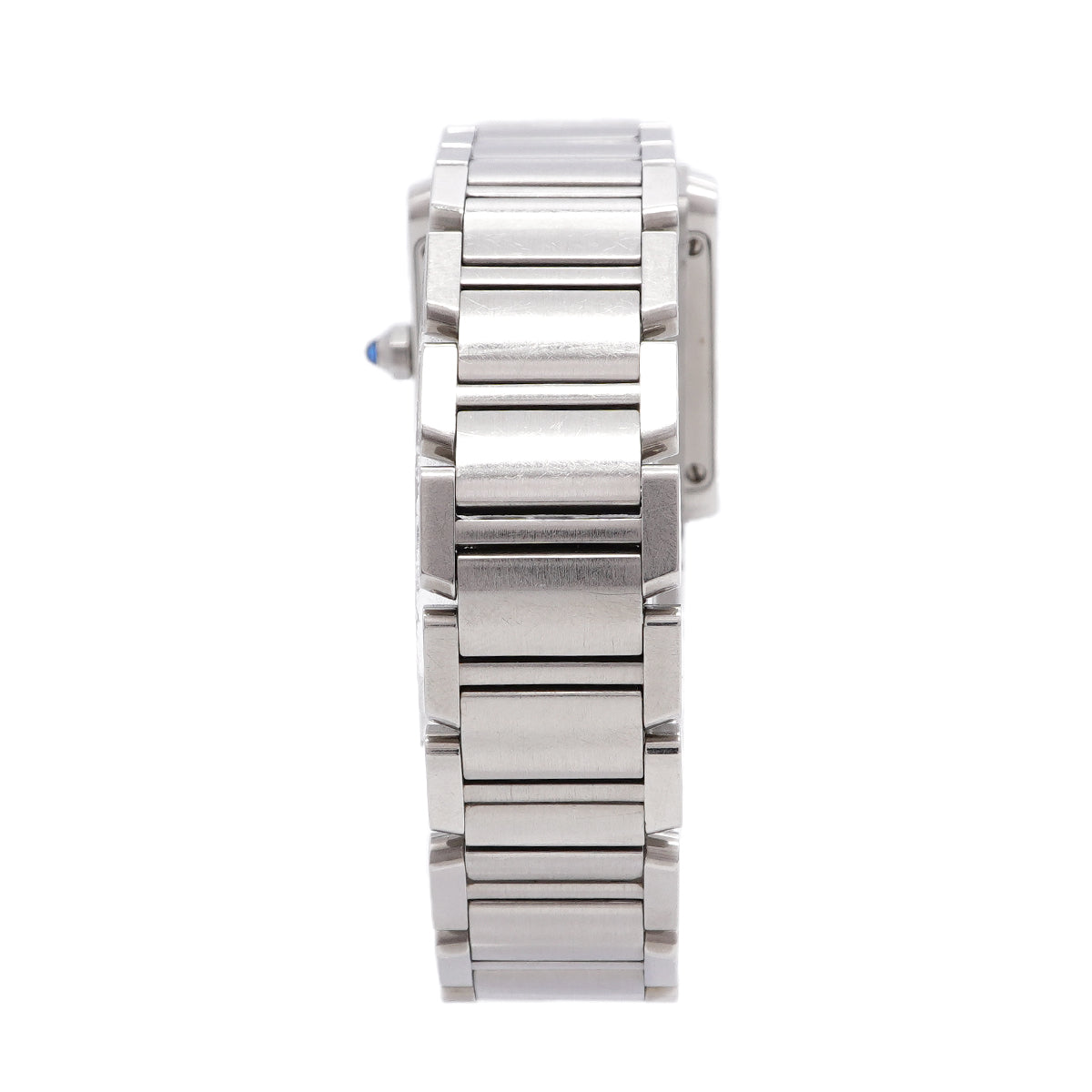 【6wib0115】カルティエ タンクフランセーズ SM W51026Q3 黒文字盤【中古】腕時計 レディース