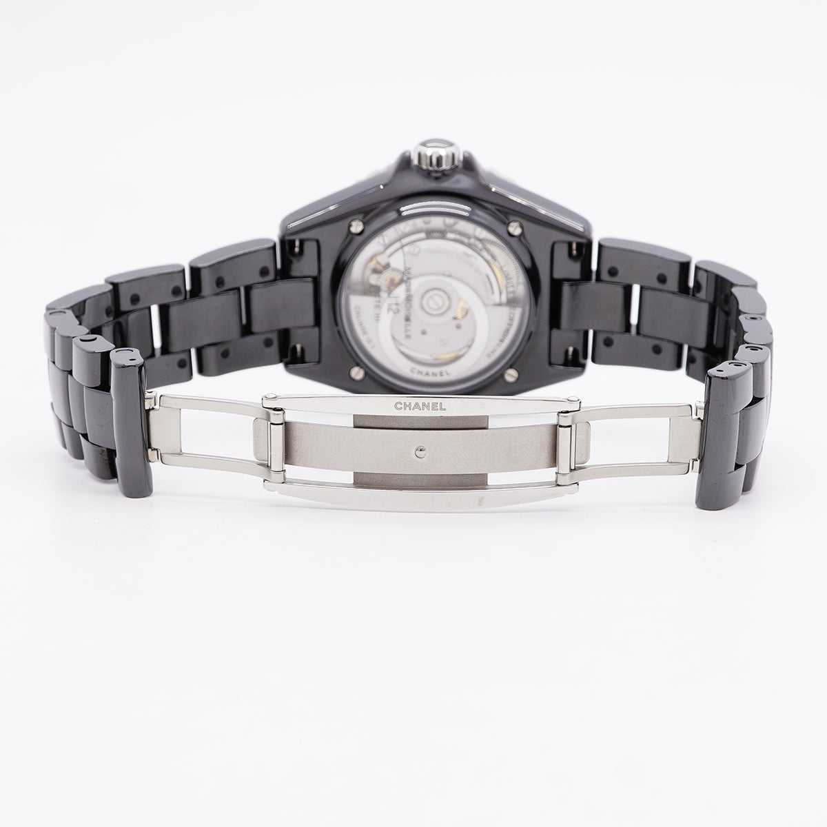 【6wib0117】シャネル J12 マドモアゼル ラパウザ H7609 黒文字盤【中古】腕時計 メンズ