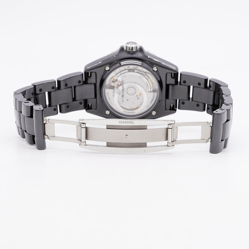 【6wib0117】シャネル J12 マドモアゼル ラパウザ H7609 黒文字盤【中古】腕時計 メンズ