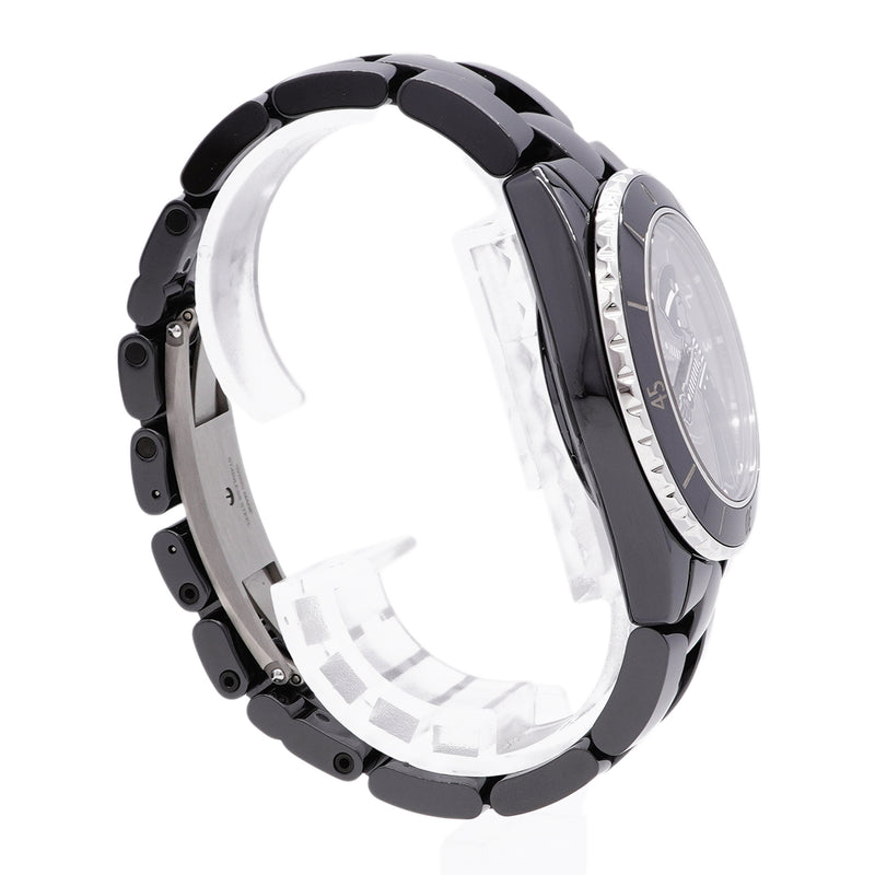 【6wib0117】シャネル J12 マドモアゼル ラパウザ H7609 黒文字盤【中古】腕時計 メンズ