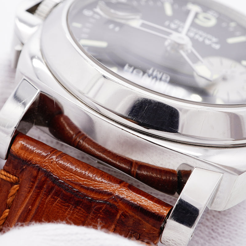【6wib0128】オフィチーネ・パネライ ルミノール GMT PAM00088 黒文字盤【中古】腕時計 メンズ