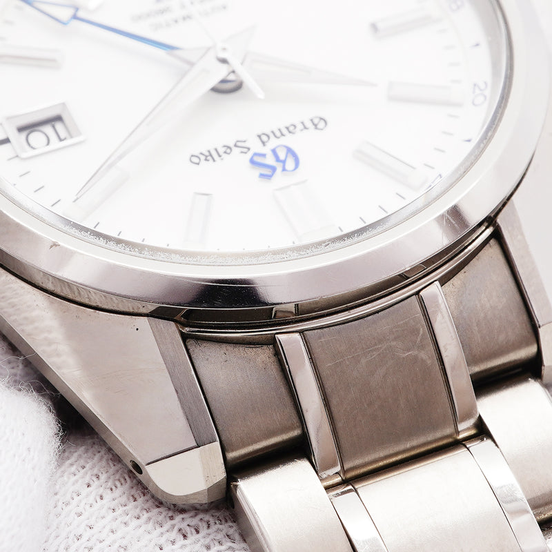 【6wib0132】セイコー グランドセイコー ヘリテージコレクション メカニカルハイビート GMT SBGJ255/9S86-00R0 白文字盤【中古】腕時計 メンズ