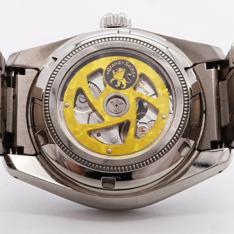 【6wib0132】セイコー グランドセイコー ヘリテージコレクション メカニカルハイビート GMT SBGJ255/9S86-00R0 白文字盤【中古】腕時計 メンズ
