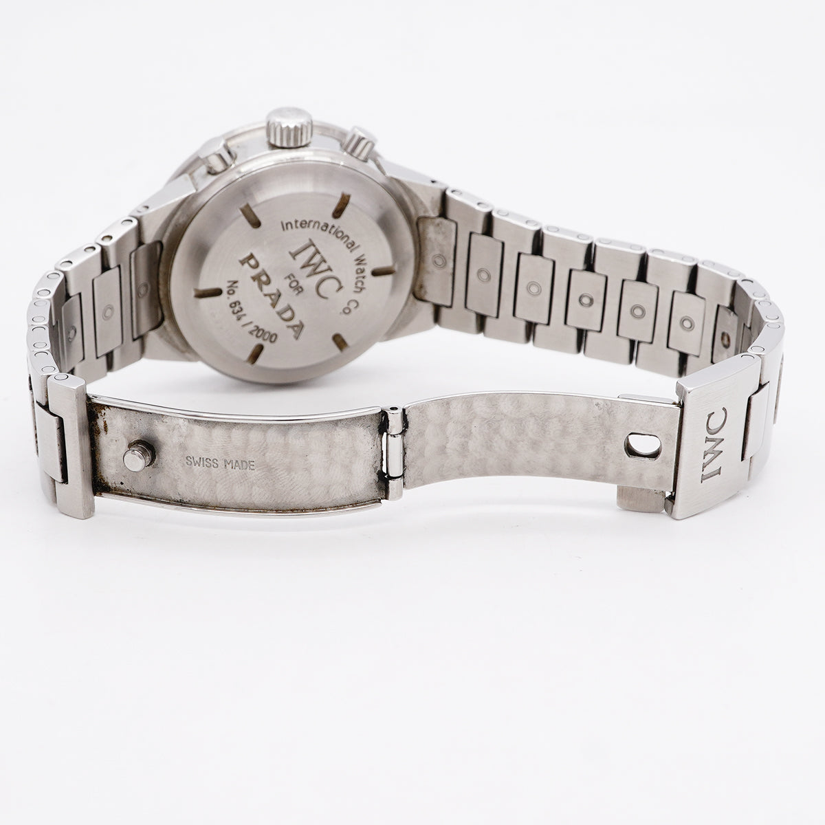 【6wib0134】IWC アイダブリューシー シャフハウゼン GST クロノグラフ プラダ IW370801 シルバー文字盤【中古】腕時計 メンズ