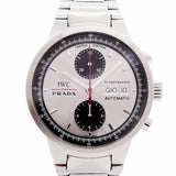 【6wib0134】IWC アイダブリューシー シャフハウゼン GST クロノグラフ プラダ IW370801 シルバー文字盤【中古】腕時計 メンズ