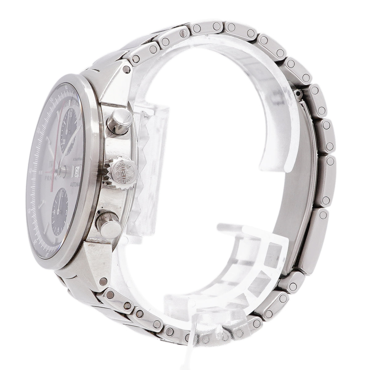 【6wib0134】IWC アイダブリューシー シャフハウゼン GST クロノグラフ プラダ IW370801 シルバー文字盤【中古】腕時計 メンズ