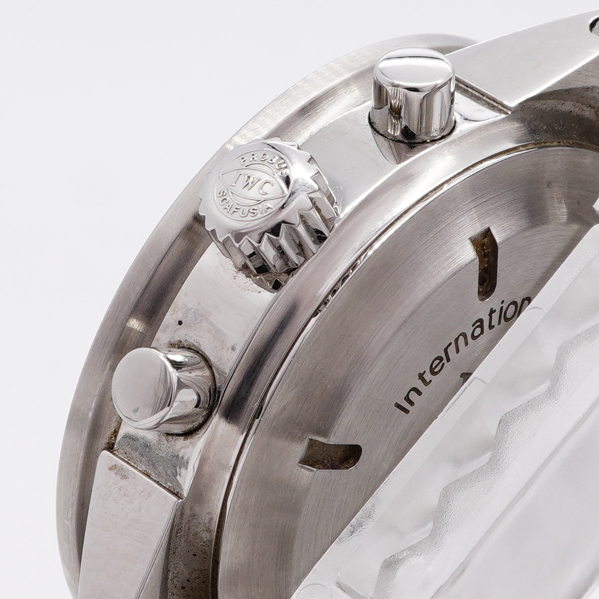 【6wib0134】IWC アイダブリューシー シャフハウゼン GST クロノグラフ プラダ IW370801 シルバー文字盤【中古】腕時計 メンズ