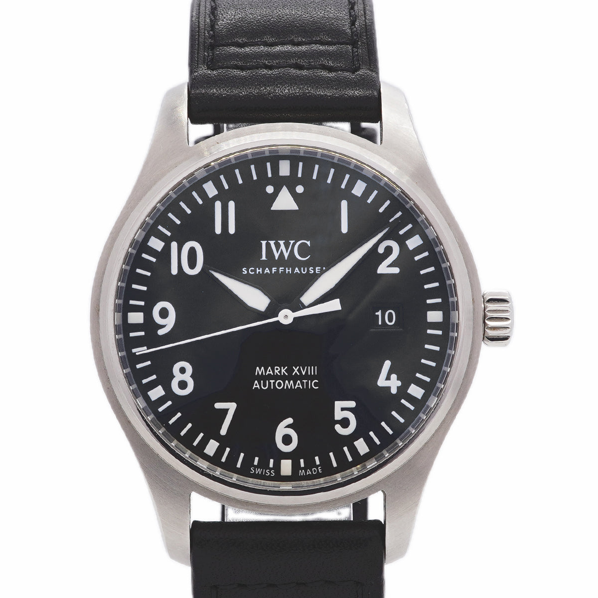 【6wib0137】IWC アイダブリューシー シャフハウゼン パイロットウォッチ マークXVIII IW327011 黒文字盤【中古】腕時計 メンズ