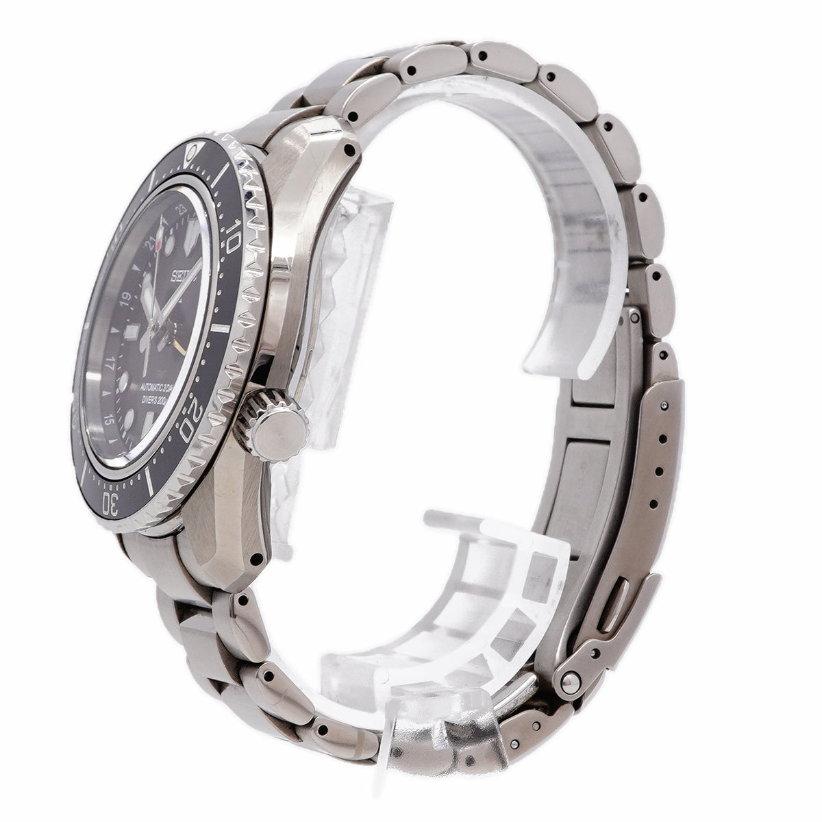 【6wib0141】セイコー プロスペックス ダイバーズ 1968 ヘリテージ GMT SBEJ011/6R54-00D0 黒文字盤【中古】腕時計 メンズ