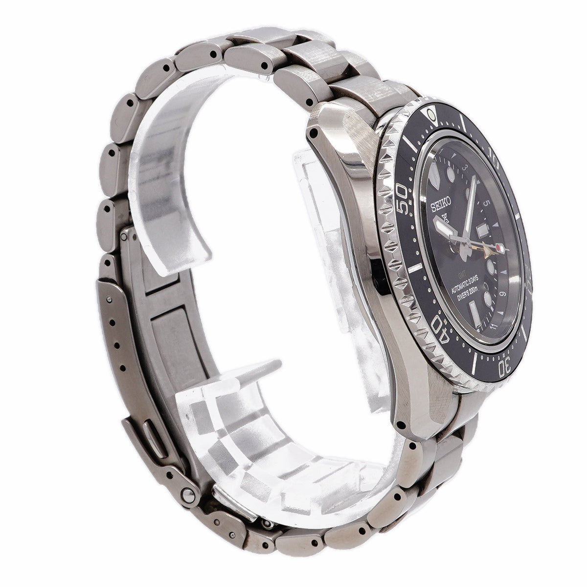 【6wib0141】セイコー プロスペックス ダイバーズ 1968 ヘリテージ GMT SBEJ011/6R54-00D0 黒文字盤【中古】腕時計 メンズ