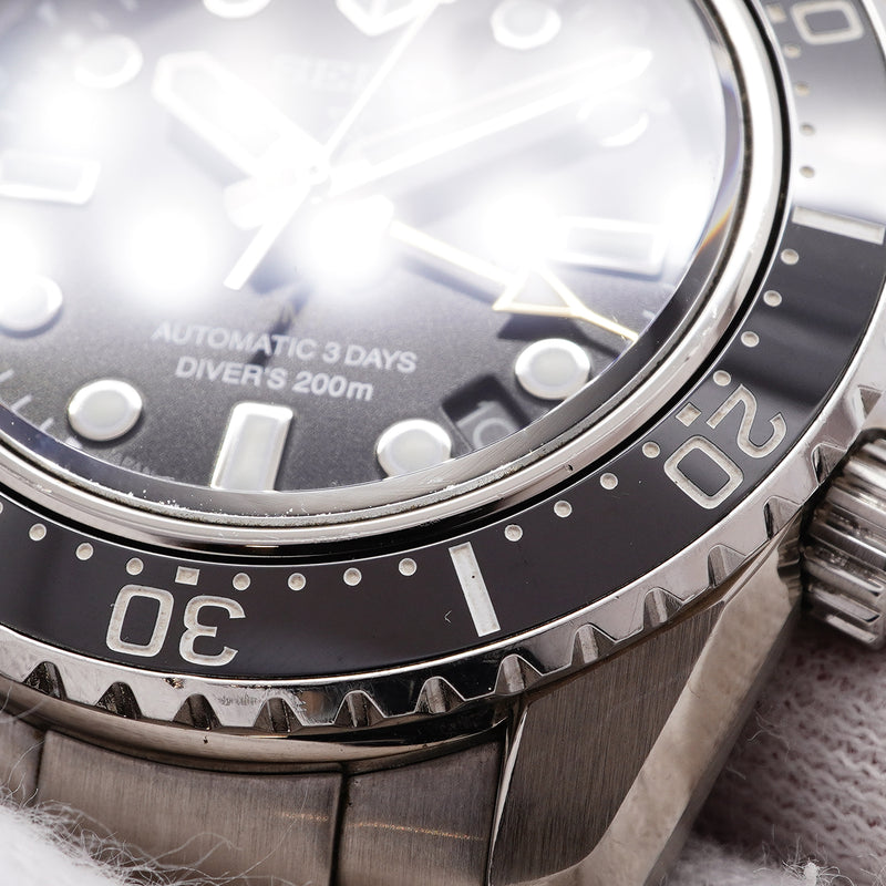 【6wib0141】セイコー プロスペックス ダイバーズ 1968 ヘリテージ GMT SBEJ011/6R54-00D0 黒文字盤【中古】腕時計 メンズ