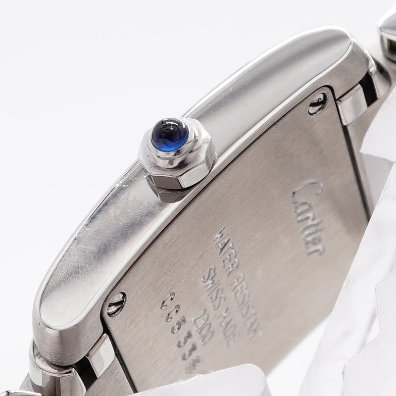 【6wic0177】カルティエ タンクフランセーズ SM W51008Q3 アイボリー文字盤【中古】腕時計 レディース