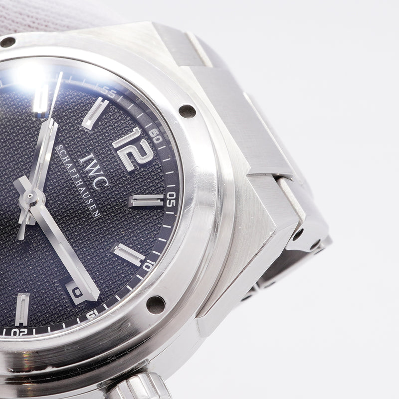 【6wic0185】IWC アイダブリューシー シャフハウゼン インヂュニア IW322701 黒文字盤【中古】腕時計 メンズ