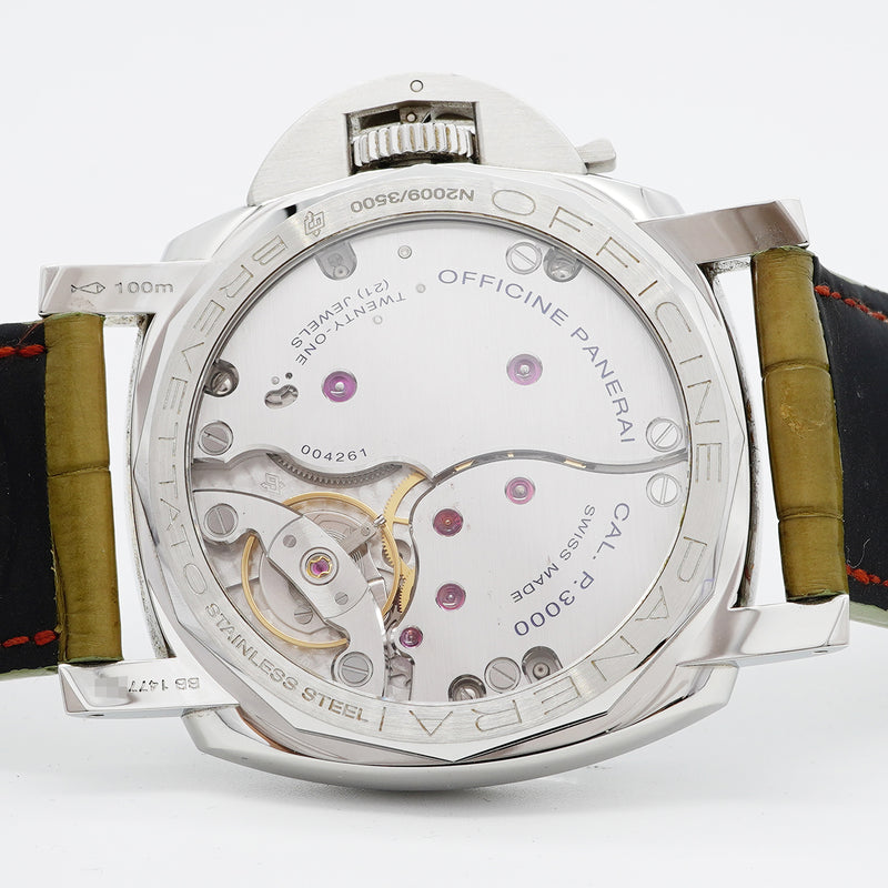 【6wic0197】オフィチーネ・パネライ ルミノール 1950 3DAYS PAM00372 黒文字盤【中古】腕時計 メンズ