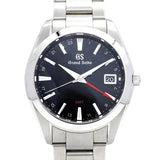 【6wic0210】セイコー グランドセイコー GMT SBGN013/9F86-0AF0 黒文字盤【中古】腕時計 メンズ