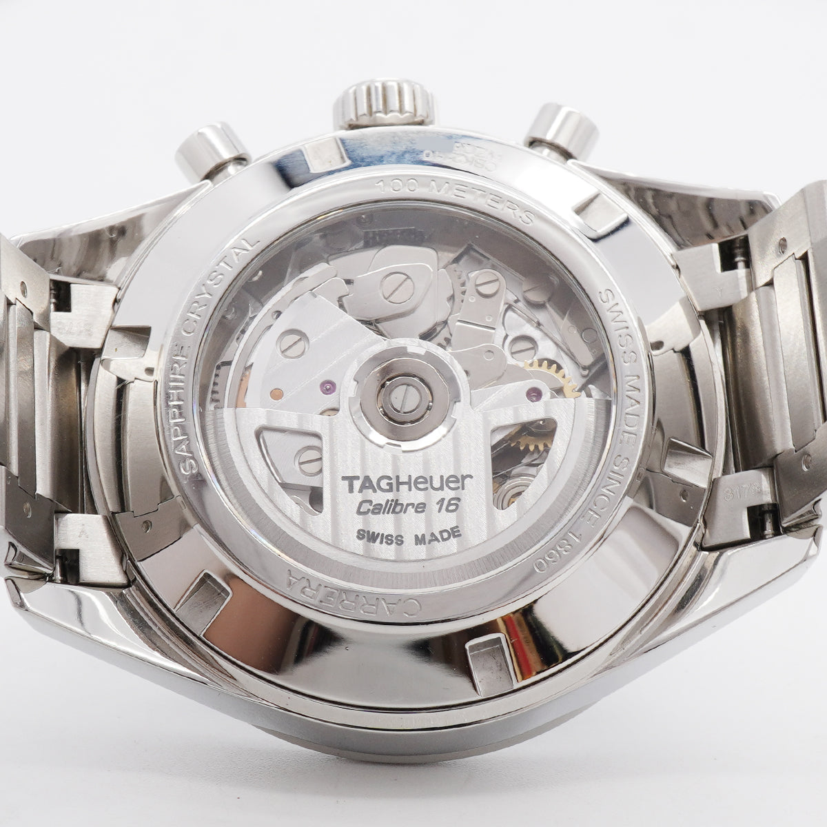 【6wic0221】タグホイヤー カレラ キャリバー16 CBK2110 黒文字盤【中古】腕時計 メンズ