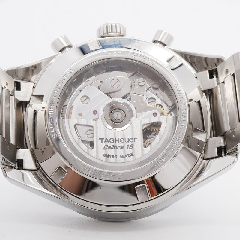 【6wic0221】タグホイヤー カレラ キャリバー16 CBK2110 黒文字盤【中古】腕時計 メンズ