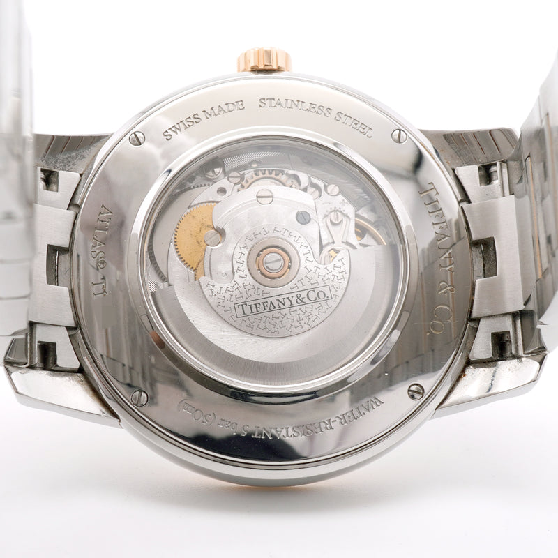 【6wid0240】ティファニー アトラス ドーム オートマティック Z1810.68.13A21A00A 白文字盤【中古】腕時計 メンズ