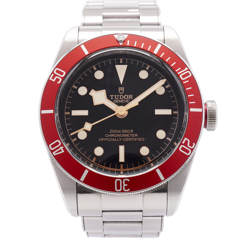 【6wid0242】チュードル ヘリテージ ブラックベイ 79230R 黒文字盤【中古】腕時計 メンズ