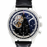 【6wid0247】ゼニス エルプリメロ オープン 03.2040.4061 ブラック/スケルトン文字盤【中古】腕時計 メンズ