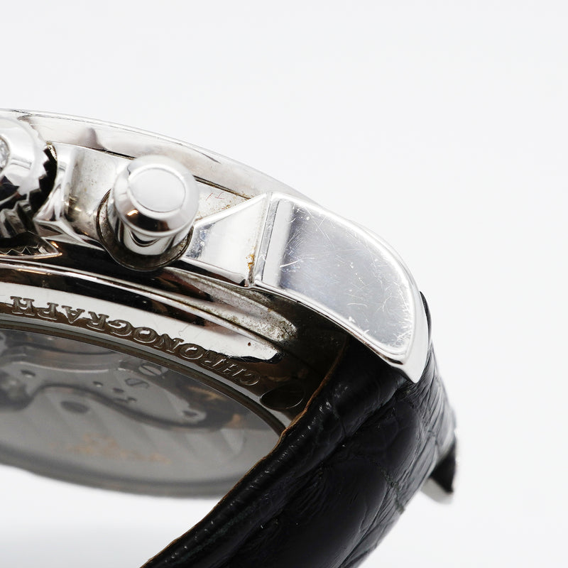 【6wid0251】オメガ デ・ヴィル コーアクシャル クロノスコープ 422.18.35.50.06.001 グレー文字盤【中古】腕時計 メンズ