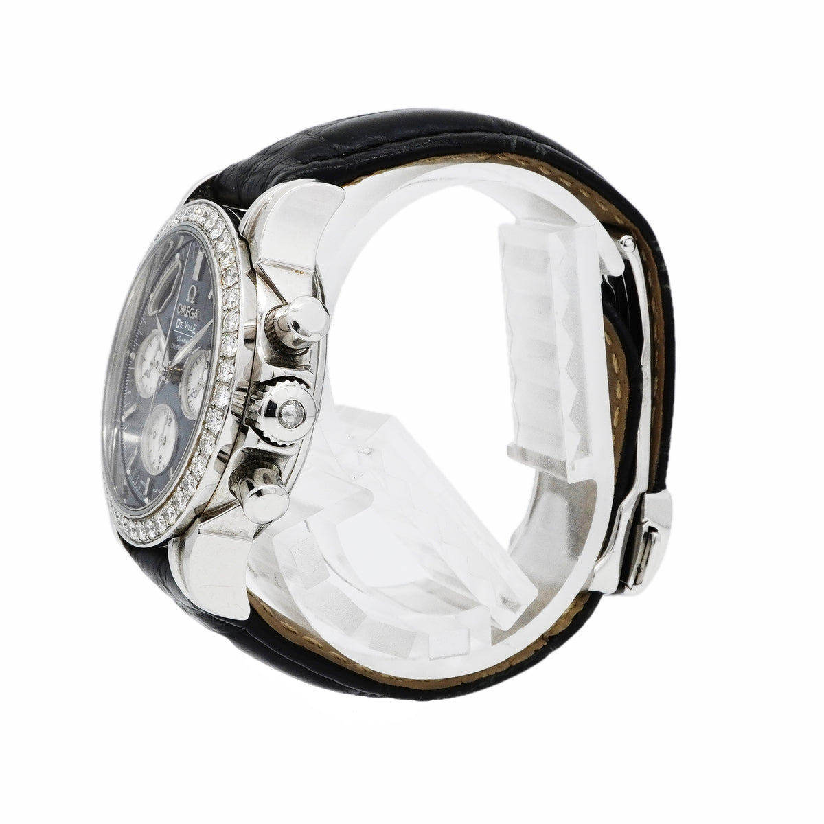 【6wid0251】オメガ デ・ヴィル コーアクシャル クロノスコープ 422.18.35.50.06.001 グレー文字盤【中古】腕時計 メンズ