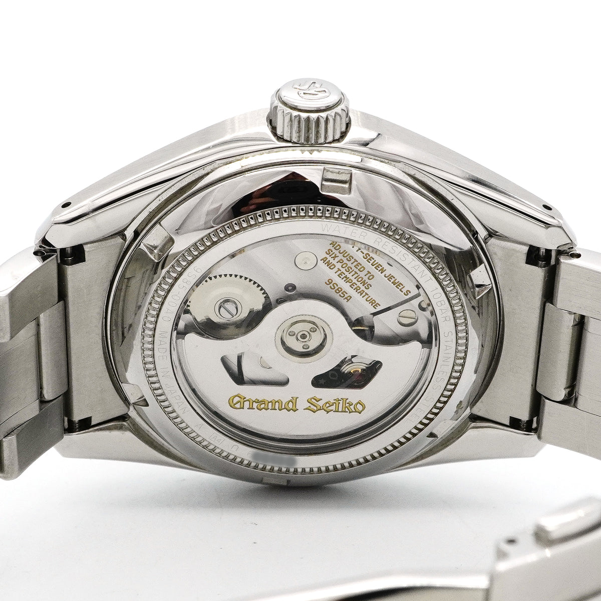 【6wid0252】セイコー グランドセイコー ヘリテージコレクション メカニカルハイビート36000 SBGH205/9S85-00A0 黒文字盤【中古】腕時計 メンズ