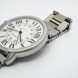 【6wid0256】カルティエ ロンドソロ XL W6701011 シルバー文字盤【中古】腕時計 メンズ