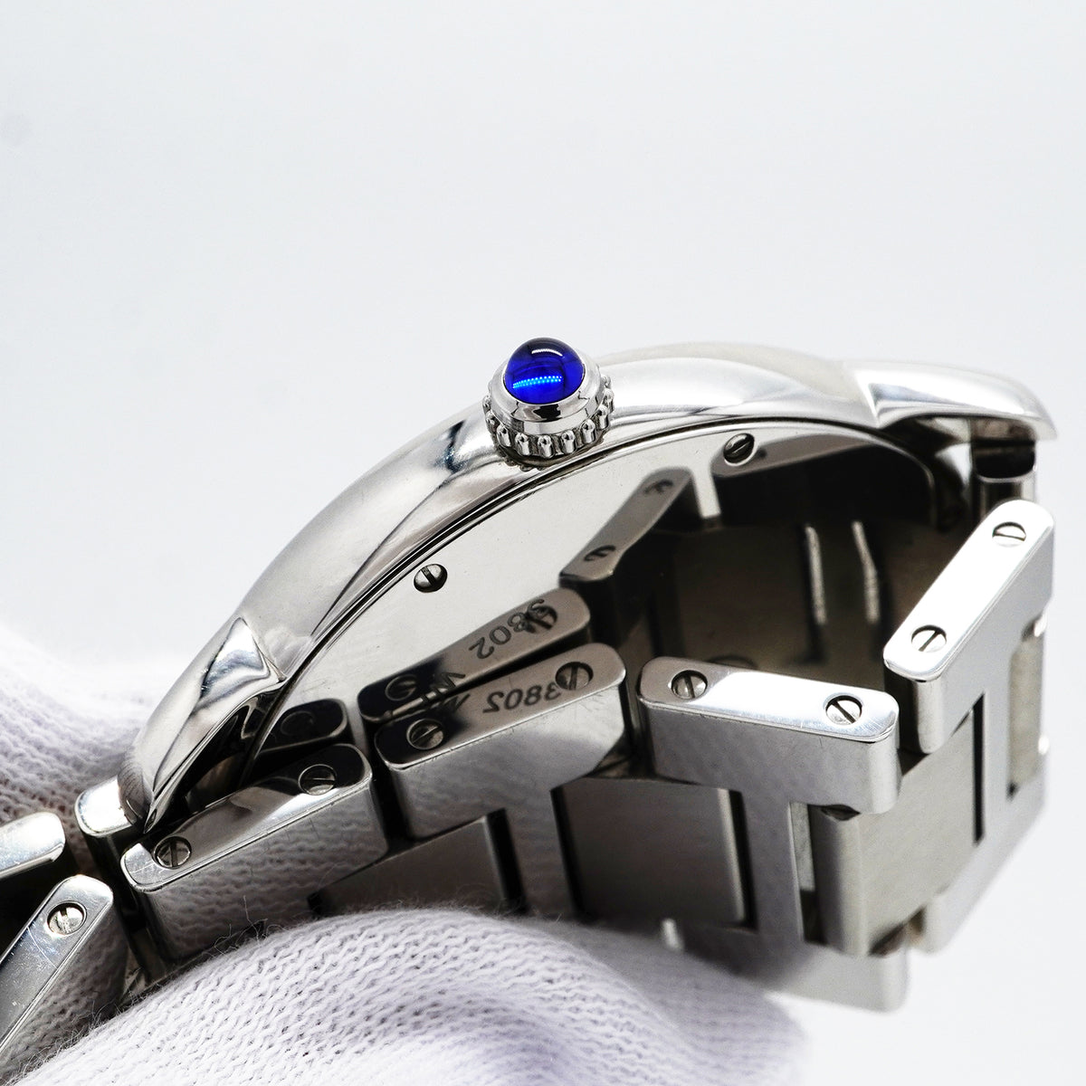 【6wid0256】カルティエ ロンドソロ XL W6701011 シルバー文字盤【中古】腕時計 メンズ