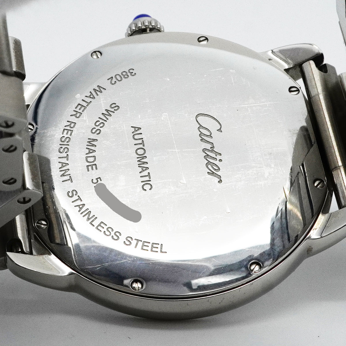 【6wid0256】カルティエ ロンドソロ XL W6701011 シルバー文字盤【中古】腕時計 メンズ