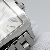 【6wid0258】カルティエ サントス ドゥモワゼル SM W25064Z5 アイボリー文字盤【中古】腕時計 レディース