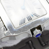 【6wid0258】カルティエ サントス ドゥモワゼル SM W25064Z5 アイボリー文字盤【中古】腕時計 レディース